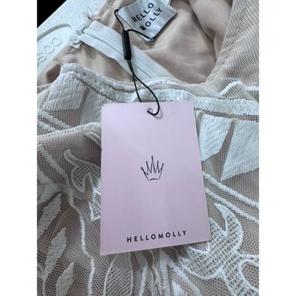 NWT!! "Mello Molly" Midi Dress Lace Needs Stitched On Ruffle Cottage Core Hoco - Picture 9 of 15